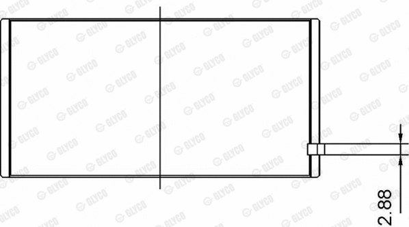 Шатунные вкладыши GLYCO 71-4295 STD
