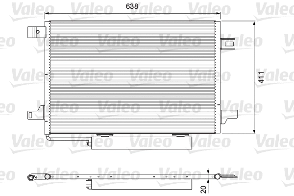 Радіатор кондиціонера VALEO 814249