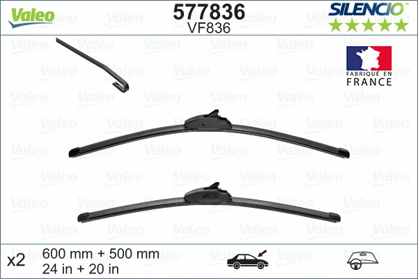 Щетка стеклоочистителя VALEO 577836 - Фото 3