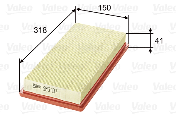 Воздушный фильтр VALEO 585137