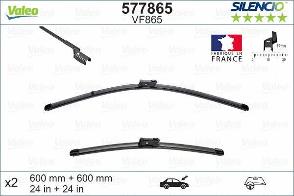 Щетка стеклоочистителя VALEO 577865 - Фото 3
