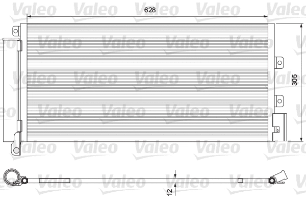 Радиатор кондиционера VALEO 814385