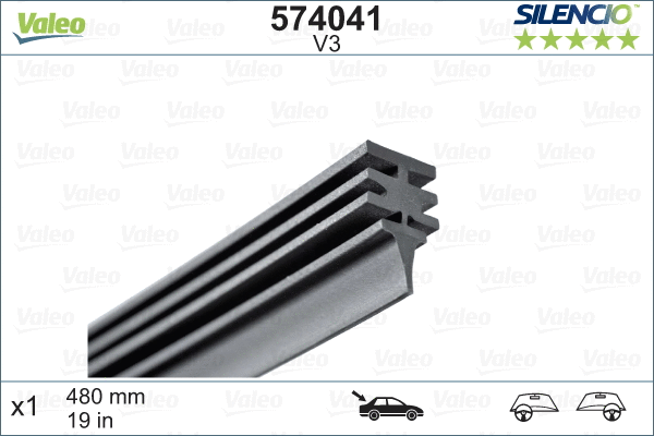 Резинка стеклоочистителя VALEO 574041