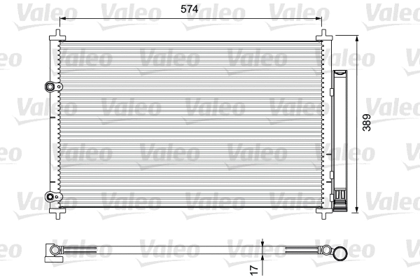 Радиатор кондиционера VALEO 814392