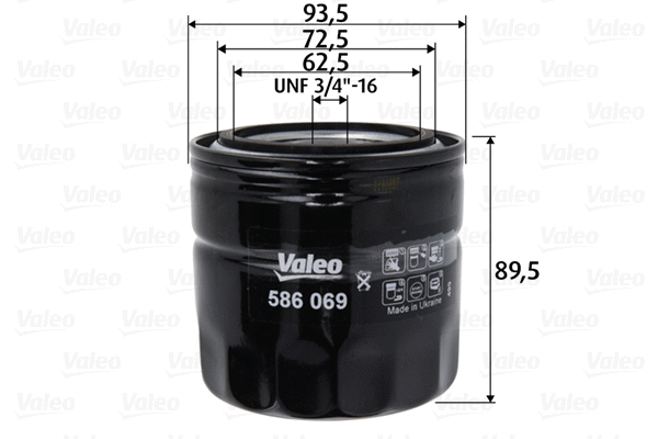 Масляный фильтр VALEO 586069