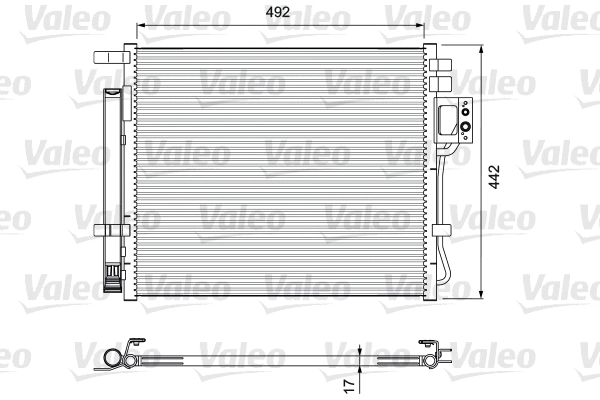 Радиатор кондиционера VALEO 814404