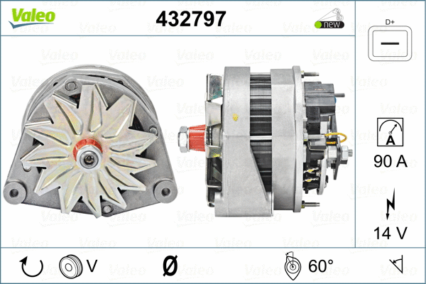 Генератор VALEO 432797