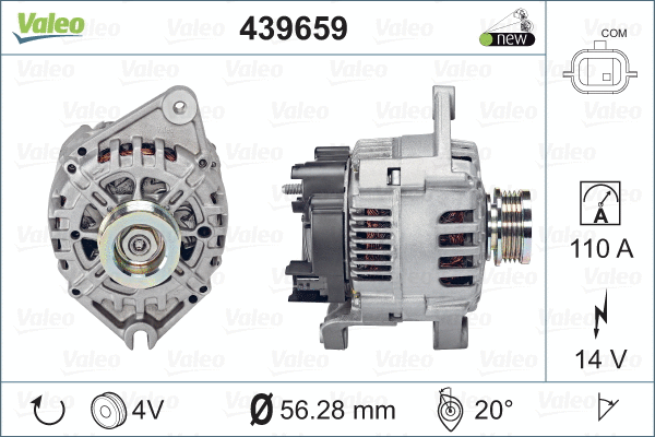 Генератор VALEO 439659