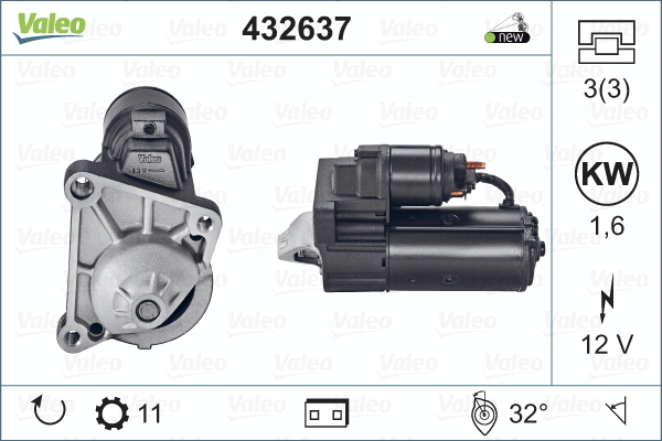 Стартер VALEO 432637