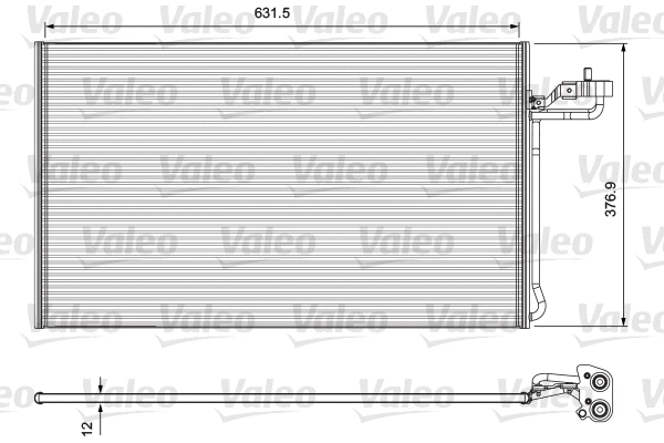 Радиатор кондиционера VALEO 814325