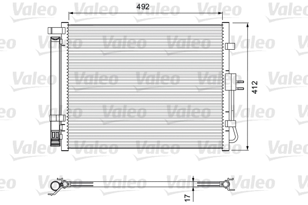 Радіатор кондиціонера VALEO 814402