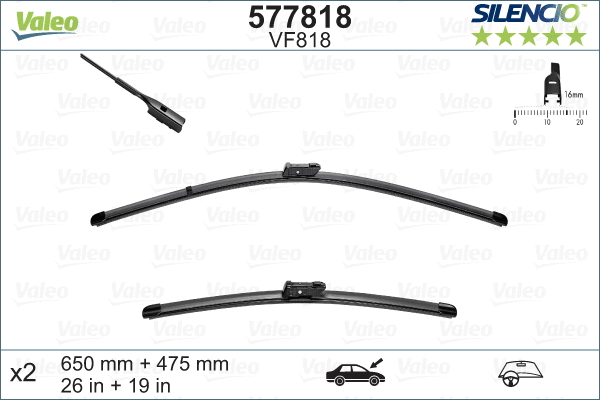 Щетка стеклоочистителя VALEO 577818