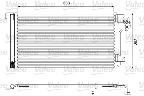 Радіатор кондиціонера VALEO 814015