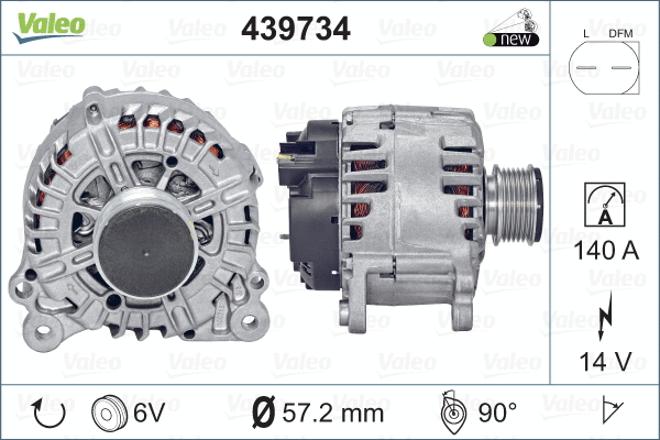 Генератор VALEO 439734