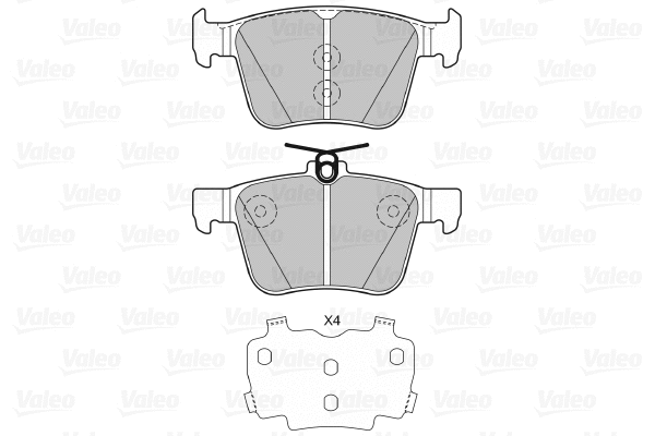 Тормозные колодки VALEO 601425 - Фото 1