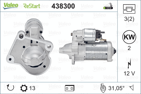 Стартер VALEO 438300