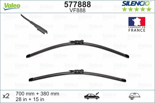 Щетка стеклоочистителя VALEO 577888 - Фото 3