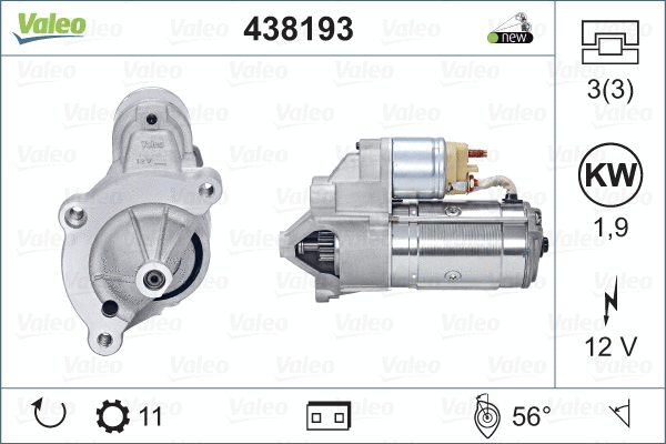 Стартер VALEO 438193