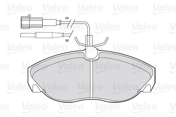 Тормозные колодки VALEO 301010 - Фото 1