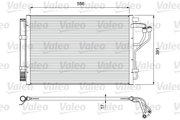 Радіатор кондиціонера VALEO 814394