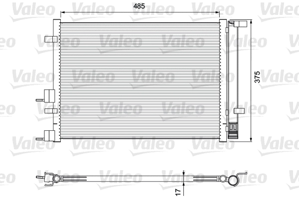 Радіатор кондиціонера VALEO 814395