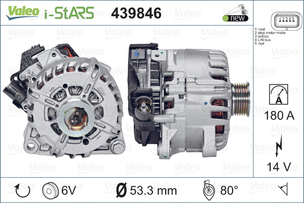 Генератор VALEO 439846