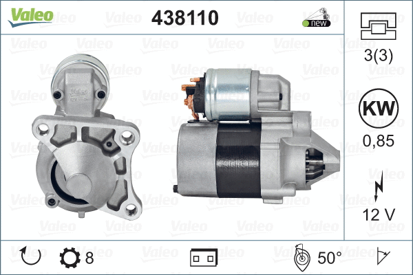 Стартер VALEO 438110.