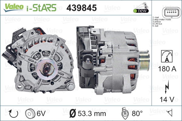 Генератор VALEO 439845