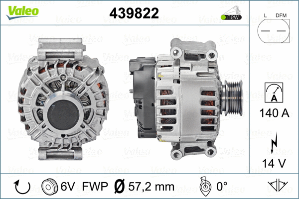 Генератор VALEO 439822