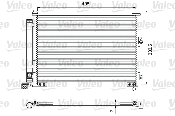 Радиатор кондиционера VALEO 814403