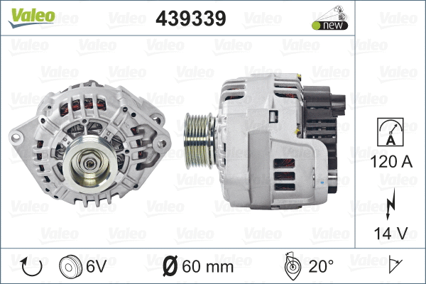 Генератор VALEO 439339.
