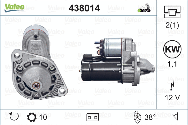 Стартер VALEO 438014.