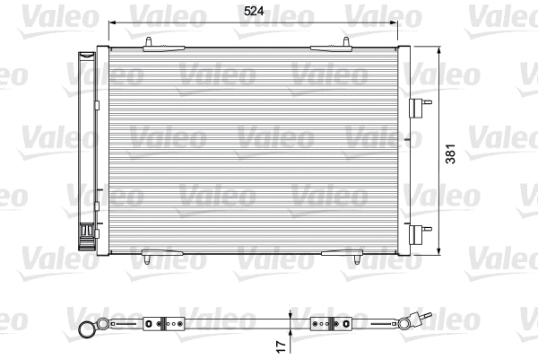 Радиатор кондиционера VALEO 814406