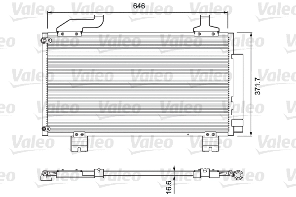 Радиатор кондиционера VALEO 814417