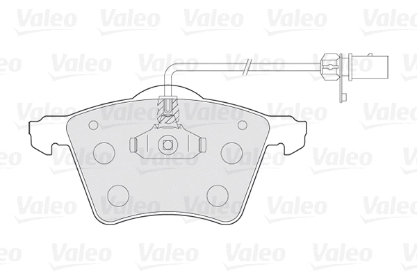 Тормозные колодки VALEO 301801 - Фото 1