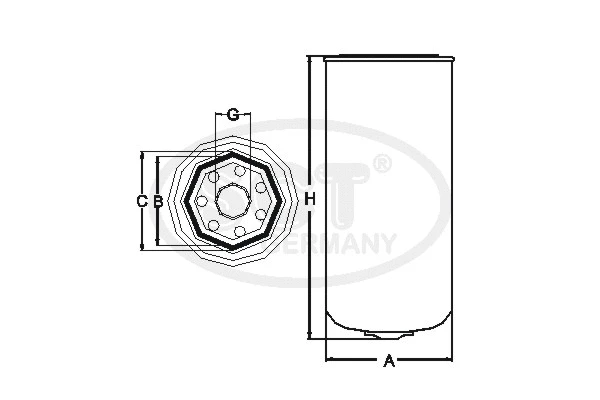 Фильтр топливный SCT ST 6057 - Фото 1
