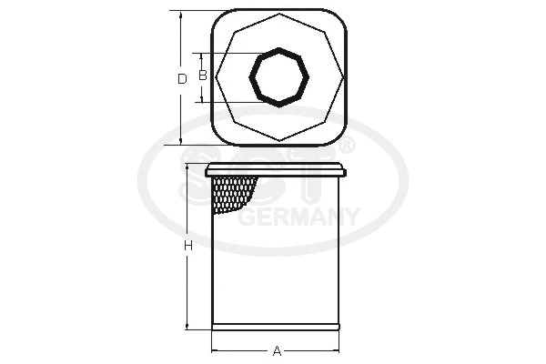 Фильтр воздушный SCT SB 3255 - Фото 1