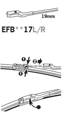 Щетка стеклоочистителя TRICO EFB5017L TRICO EXACT FIT BEAM - Фото 1