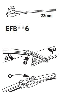 Щетка стеклоочистителя TRICO EFB436 TRICO EXACT FIT BEAM - Фото 1