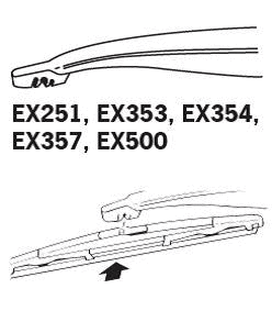 Щетка стеклоочистителя TRICO EX357 TRICO EXACT FIT REAR - Фото 1
