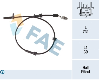 Датчик вращения колеса FAE 78223