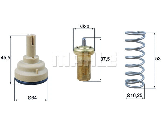 Термостат MAHLE ORIGINAL TX 181 95D