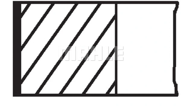 Поршневые кольца MAHLE ORIGINAL 001 92 N1 - Фото 1