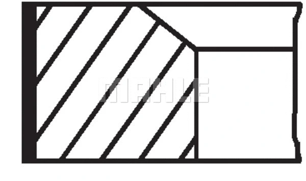 Поршневые кольца MAHLE ORIGINAL 001 92 N1 - Фото 2