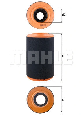 Воздушный фильтр MAHLE ORIGINAL LX 3353