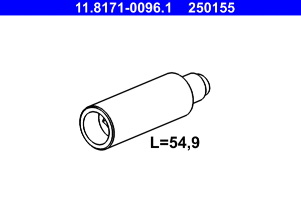 Направляющий болт, корпус скобы тормоза ATE 11.8171-0096.1