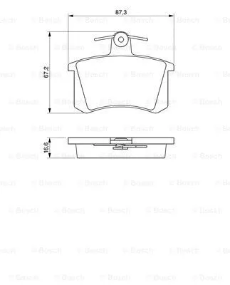 Тормозные колодки BOSCH 0 986 491 441