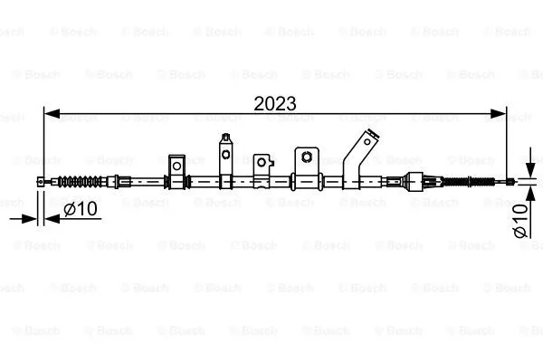 Трос ручника BOSCH 1 987 482 515