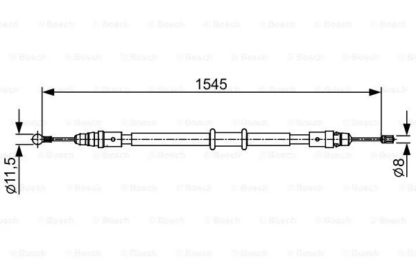 Трос ручника BOSCH 1 987 482 551