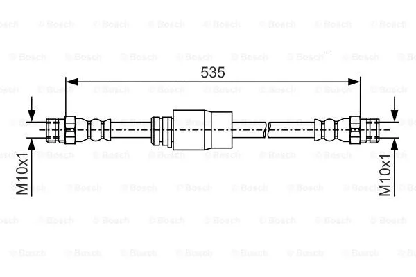 Тормозной шланг BOSCH 1 987 481 184 - Фото 1